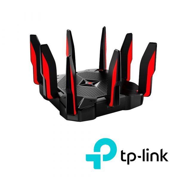 ROUTER GAMING TRES BANDAS TP-LINK ARCHER C5400X MU-MIMO,1 WAN, 8 LAN, 2 USB 3.0, 8 ANTENAS EXTERNAS