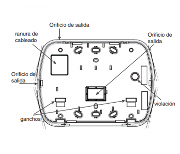 DSC RFK5501 - Teclado Cableado de Iconos con receptor integrado admite 64 zonas de las cuales 32 pueden ser inalambricas compatible con Power Series - Image 2
