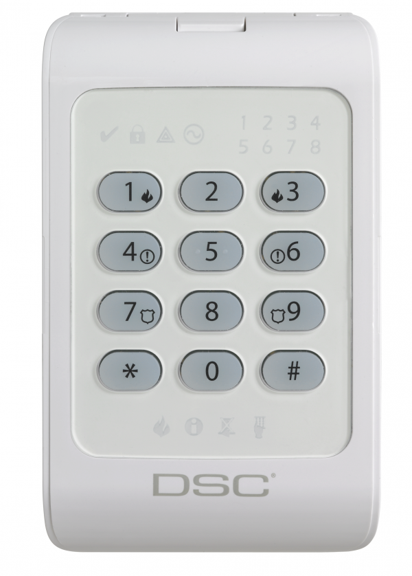DSC PC1404RKZWH - Teclado Cableado de LED admite 8 zonas compatible con panel Power Series - Image 3