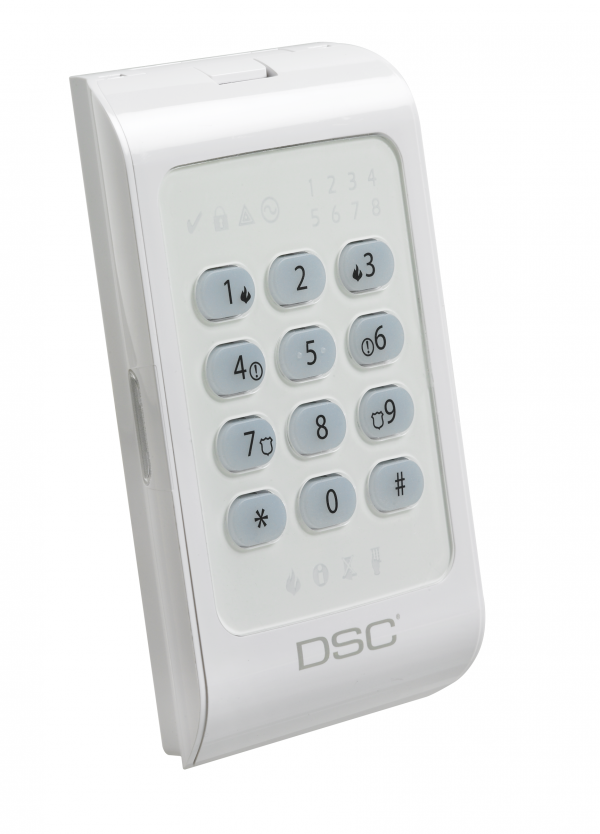 DSC PC1404RKZWH - Teclado Cableado de LED admite 8 zonas compatible con panel Power Series - Image 2