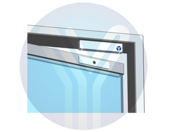 YLI YM500N - Cerradura Magnética para Control de Acceso / Uso rudo / Para Interior / Fuerza de Sujeción 500 kg o 1200 Lb / Voltaje Dual 12 ó 24 VDC - Image 2